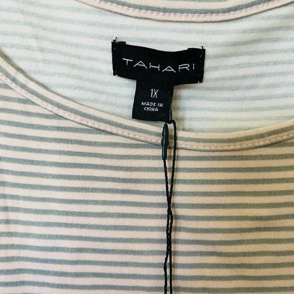 Tahari Tank & Short Set Pink Lace Hen Size 1X - Picture 2 of 7